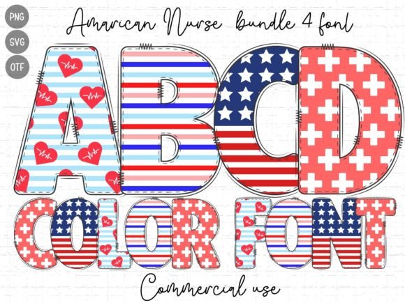 American Nurse: A Playful Color Font for Modern Design