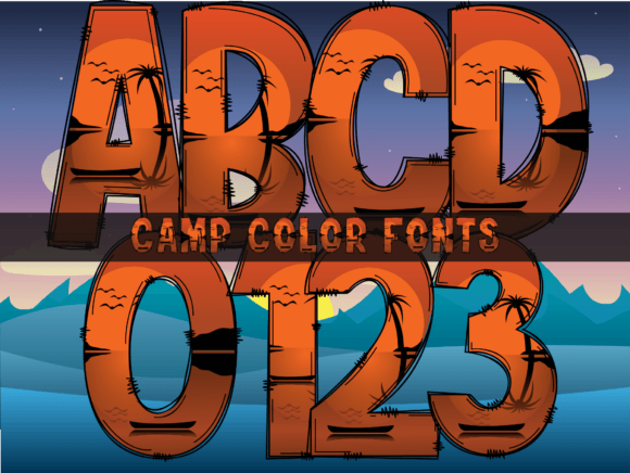 Camp: A Cool, Original, and Fun Color Font for Modern Design
