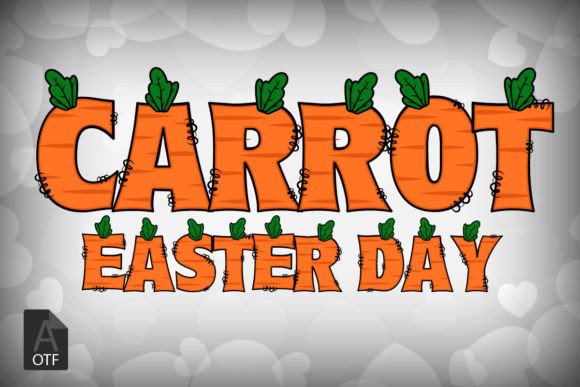 Carrot Easter Day: A Vibrant Display Font for Dynamic Designs