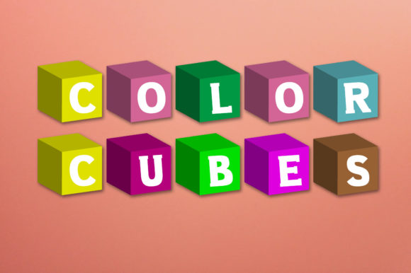 Color Cubes: Elevating Visual Design with Playful Typography