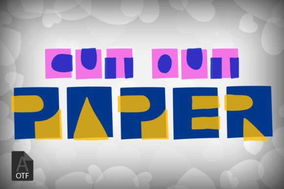 Cut Out Paper: A Retro Display Font for Vibrant Design