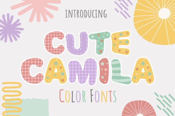 Cute Camila: A Vibrant Color Font for Modern Design