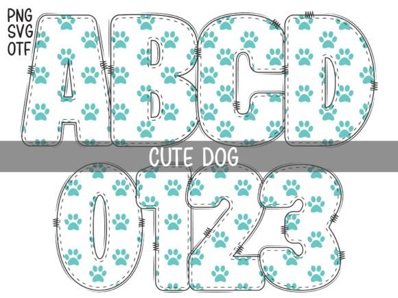 Cute Dog: A Playful Color Font for Dog Lover Designs