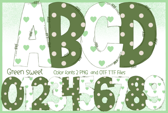 Green Sweet: A Vibrant Color Display Font for Modern Design