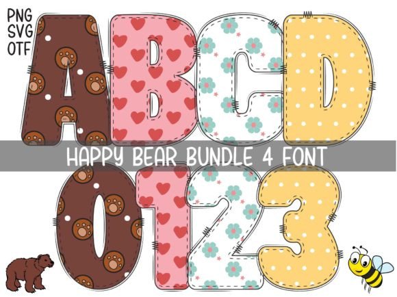 Happy Bear: Elevate Your Designs with This Charming Color Font