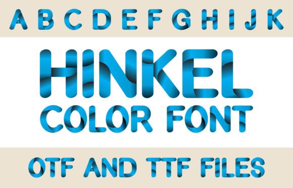 Hinkel: A Modern Gradient Font for Dynamic Design