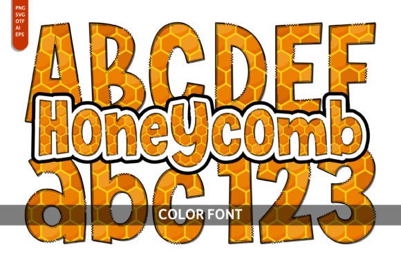 Honeycomb Font: A Playful Design Asset