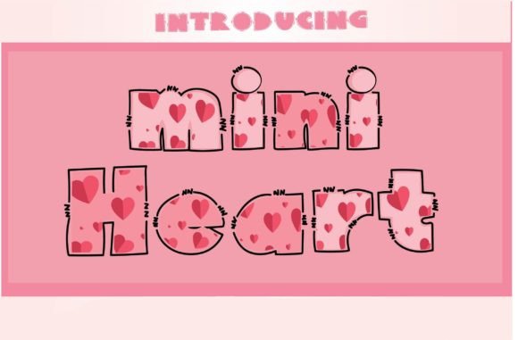 Mini Heart: A Font That Captures Emotion in Design