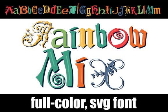 Rainbow Mix: A Vibrant Typography Solution for Modern Design