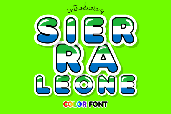 Sierra Leone: A Color Font for Vibrant Design