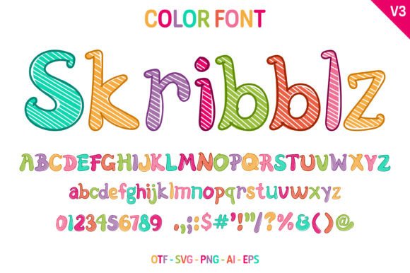 Skribblz V3: The Playful Typeface for Modern Design