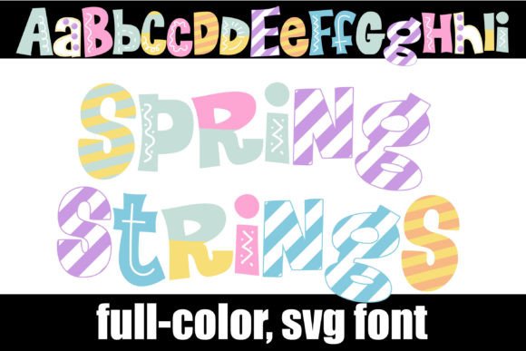 Spring Strings: Vibrant Typography for Modern Design