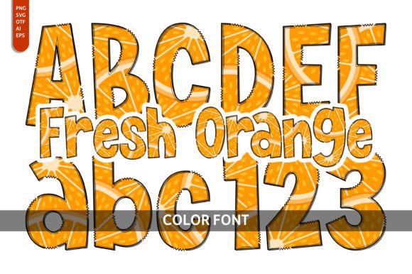 The Vibrant Charm of the Fresh Orange Font