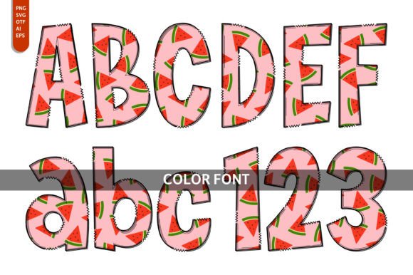Watermelon Fruit: A Fresh Font Collection for Vibrant Designs